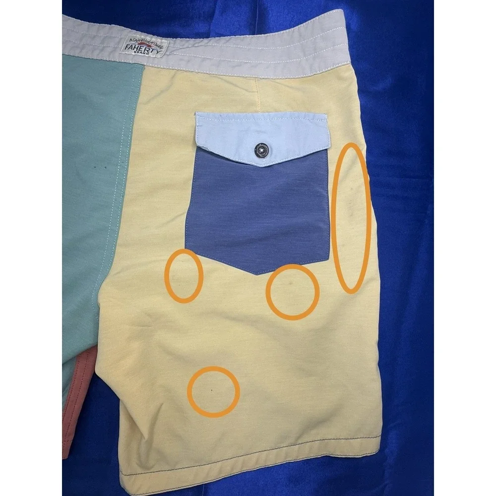Faherty Board Shorts Men's 30 Colorblock - 7